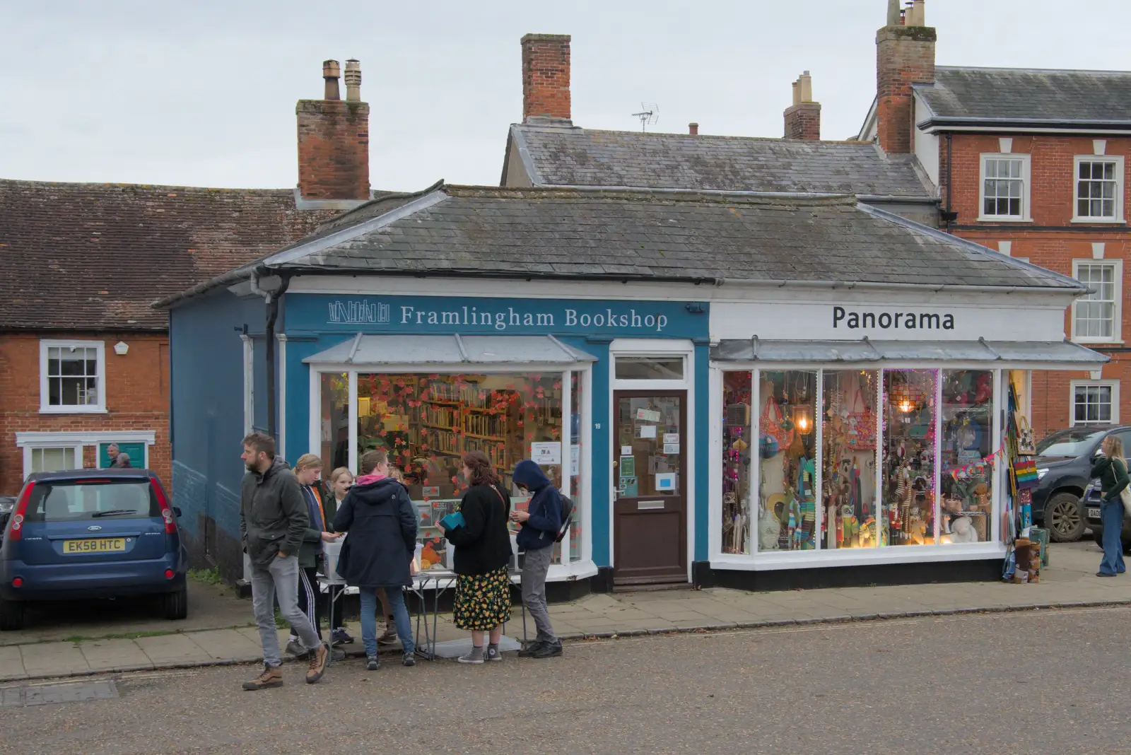 We're outside Framlingham bookshop, from The Witchfinder General at Framlingham Castle, Suffolk - 26th October 2024