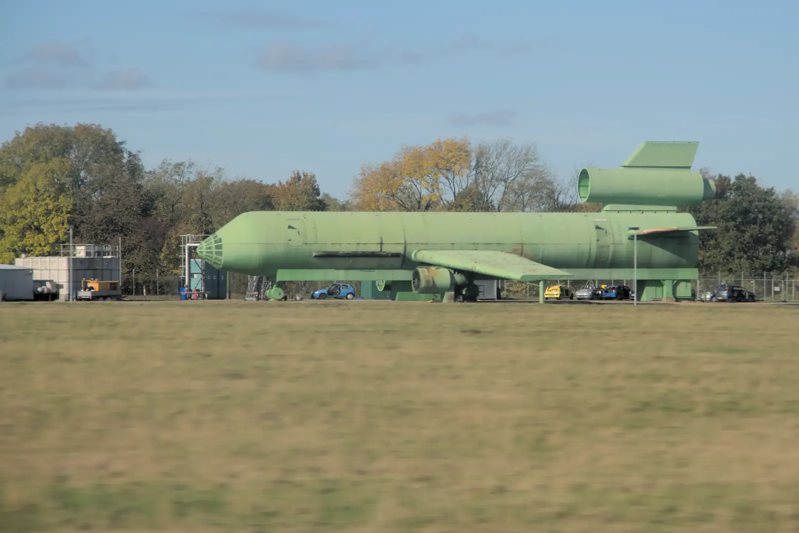 Stansted's fire-training dummy aircraft, from A Trip to Lloret de Mar, Catalonia, Spain - 27th October 2024