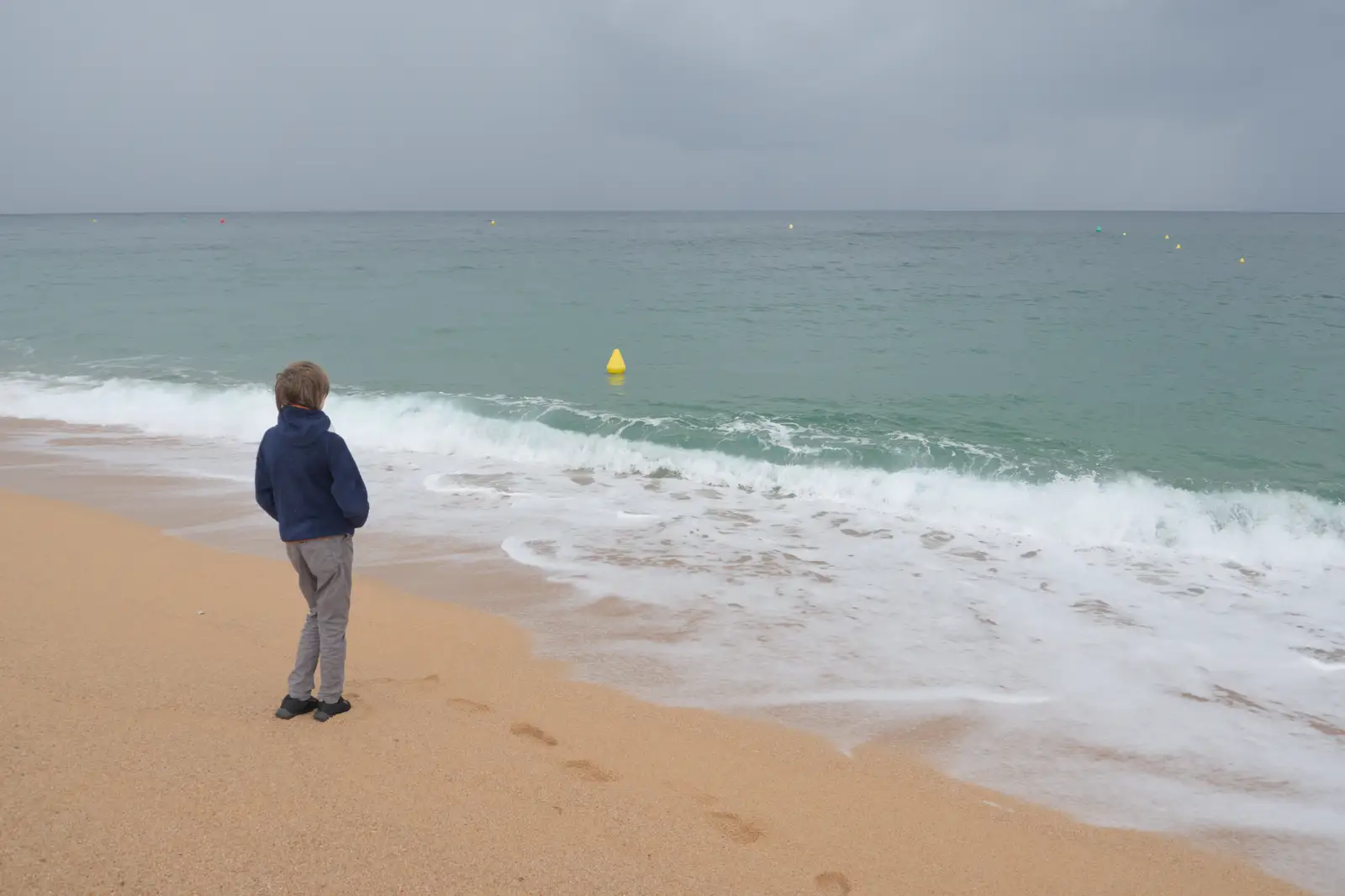 Harry looks out at the Mediterranean, from A Trip to Lloret de Mar, Catalonia, Spain - 27th October 2024