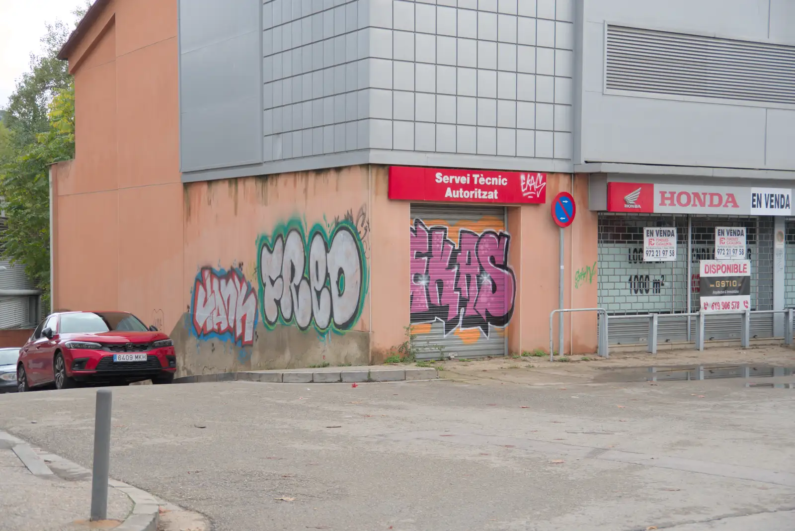 Fred graffiti on a Girona building, from A Return to Girona, Catalunya, Spain - 29th October 2024