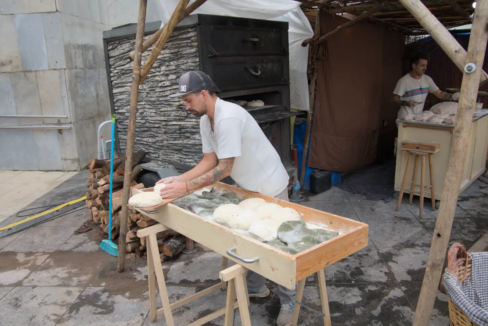 Bread is baked on the street, from A Return to Girona, Catalunya, Spain - 29th October 2024