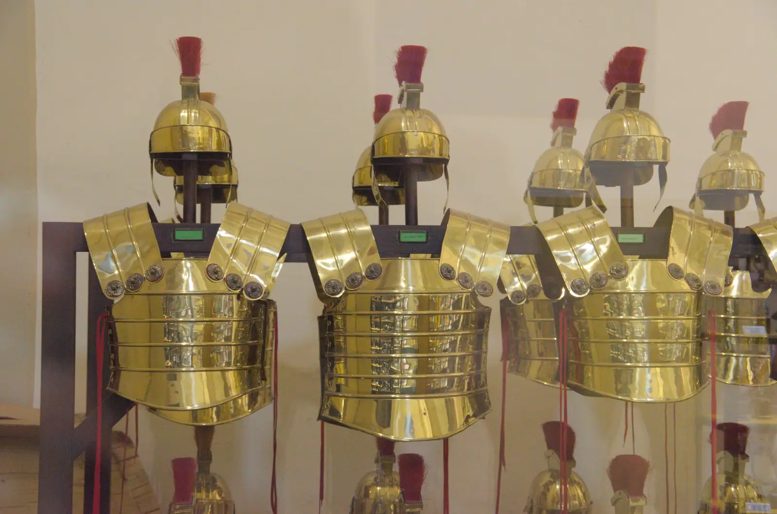 Suits of reproduction Roman armour, from A Return to Girona, Catalunya, Spain - 29th October 2024