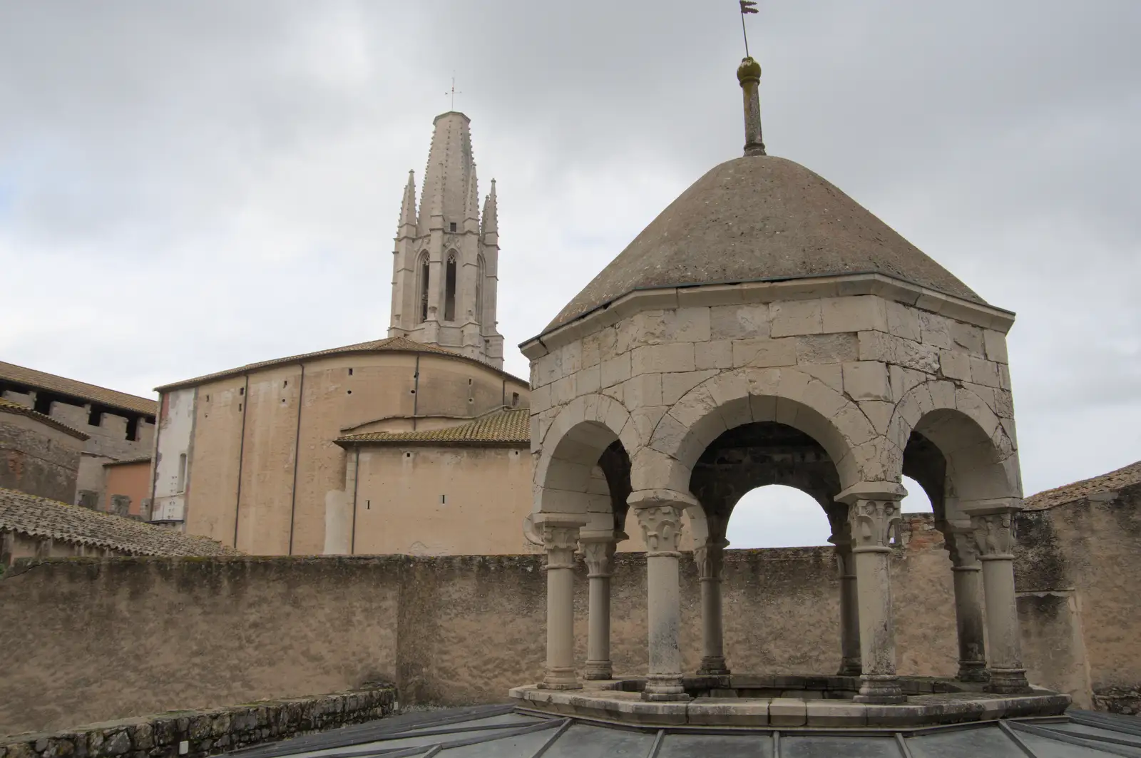 The roof of the Arab Baths in Girona, from A Return to Girona, Catalunya, Spain - 29th October 2024