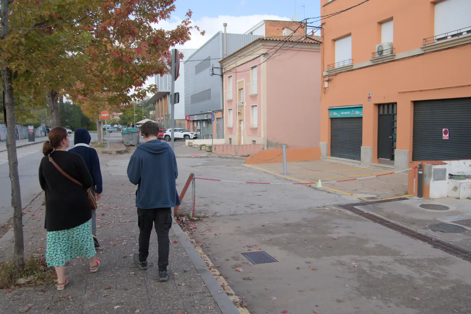 We walk back to our car park, from A Return to Girona, Catalunya, Spain - 29th October 2024