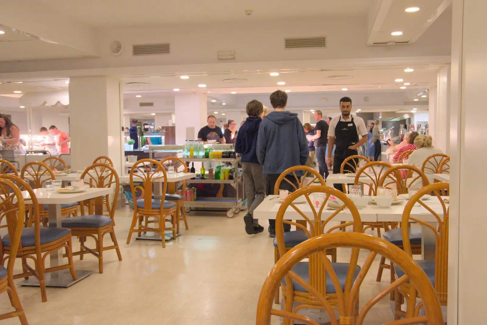 We're in the hotel canteen again, from A Return to Girona, Catalunya, Spain - 29th October 2024