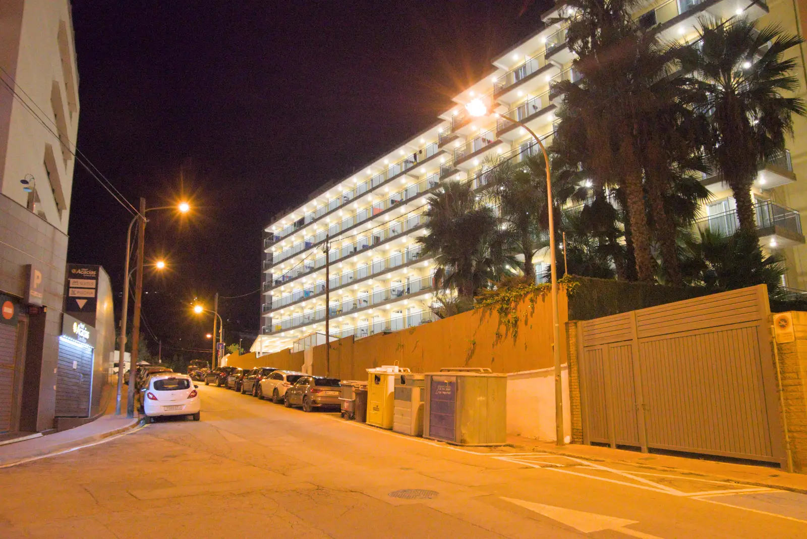 Our hotel at night, from A Return to Girona, Catalunya, Spain - 29th October 2024