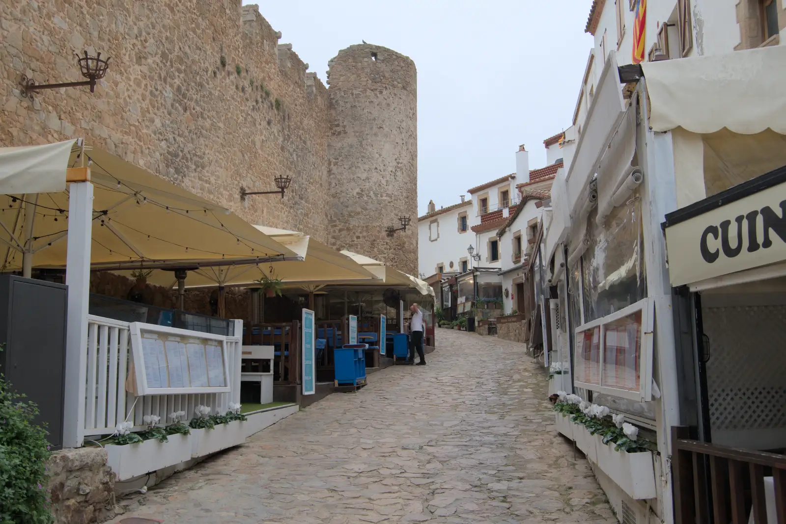 The castle walls, from A Postcard From Tossa de Mar, Catalunya, Spain - 30th October 2024