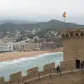 The Catalan flag flies from the highest tower, A Postcard From Tossa de Mar, Catalunya, Spain - 30th October 2024