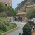 Harry waves from a distance, A Postcard From Tossa de Mar, Catalunya, Spain - 30th October 2024