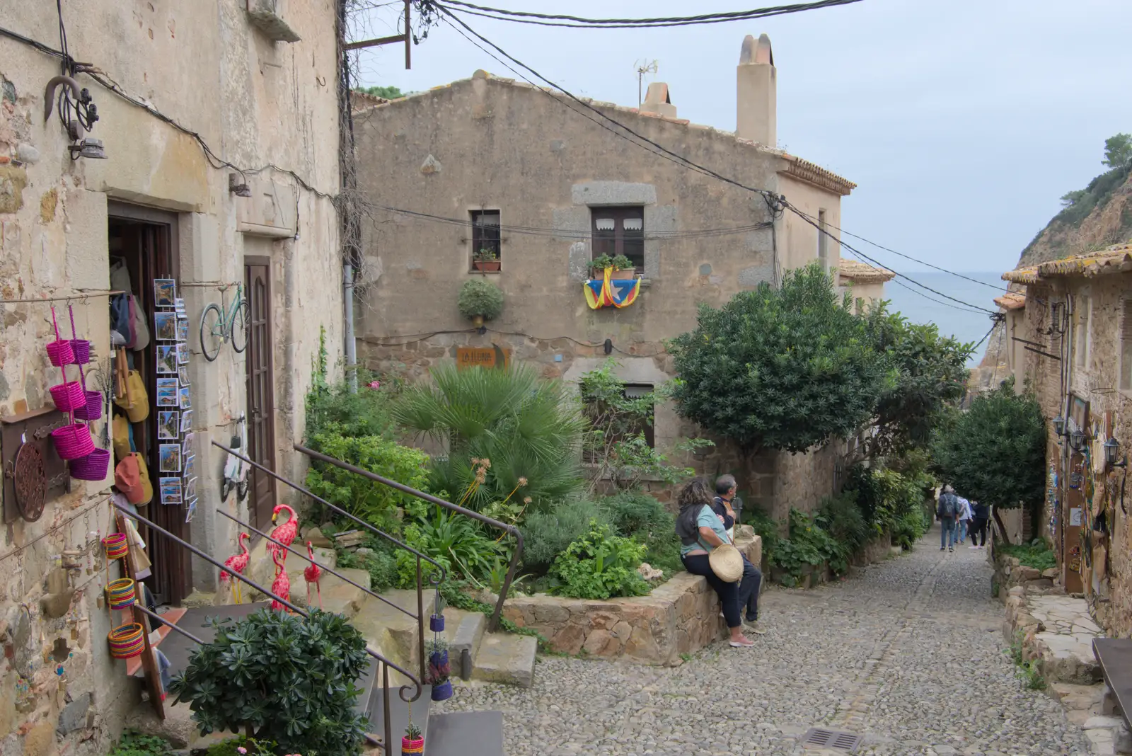 Part of the original Mediaeval village, from A Postcard From Tossa de Mar, Catalunya, Spain - 30th October 2024