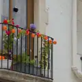 There's a hint of Halloween on a balcony, A Postcard From Tossa de Mar, Catalunya, Spain - 30th October 2024