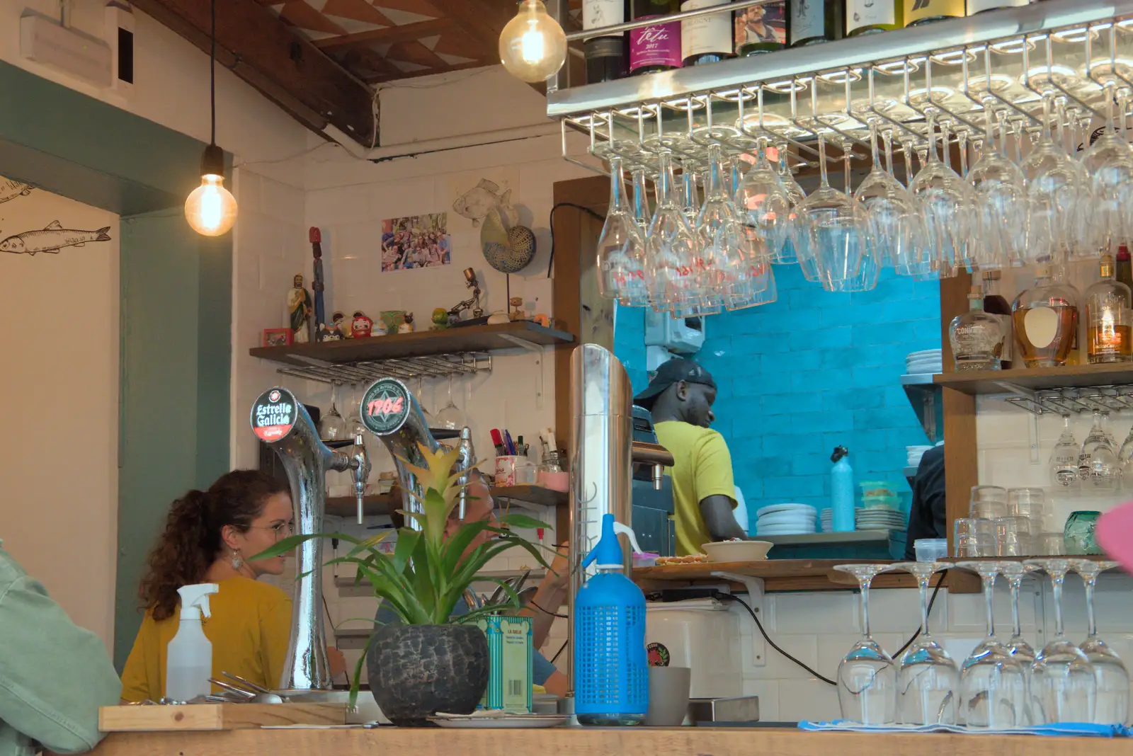 The bar of the tapas café, from A Postcard From Tossa de Mar, Catalunya, Spain - 30th October 2024