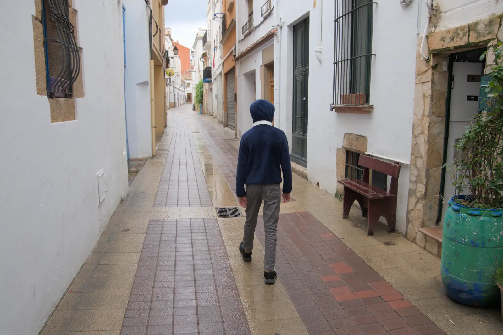 Harry wanders around, from A Postcard From Tossa de Mar, Catalunya, Spain - 30th October 2024