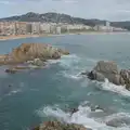 Lloret de Mar and its beach, Halloween and Flamenco Guitar, Lloret de Mar, Catalunya, Spain - 31st October 2024