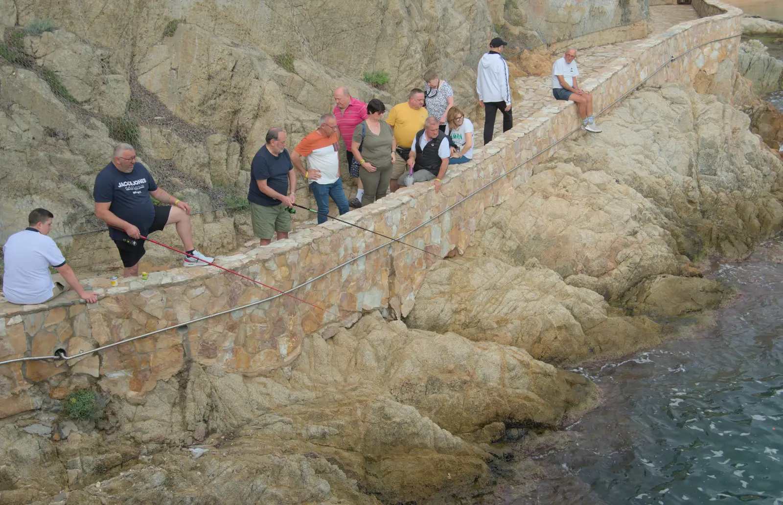 There's a load of fishing going on, from Halloween and Flamenco Guitar, Lloret de Mar, Catalunya, Spain - 31st October 2024