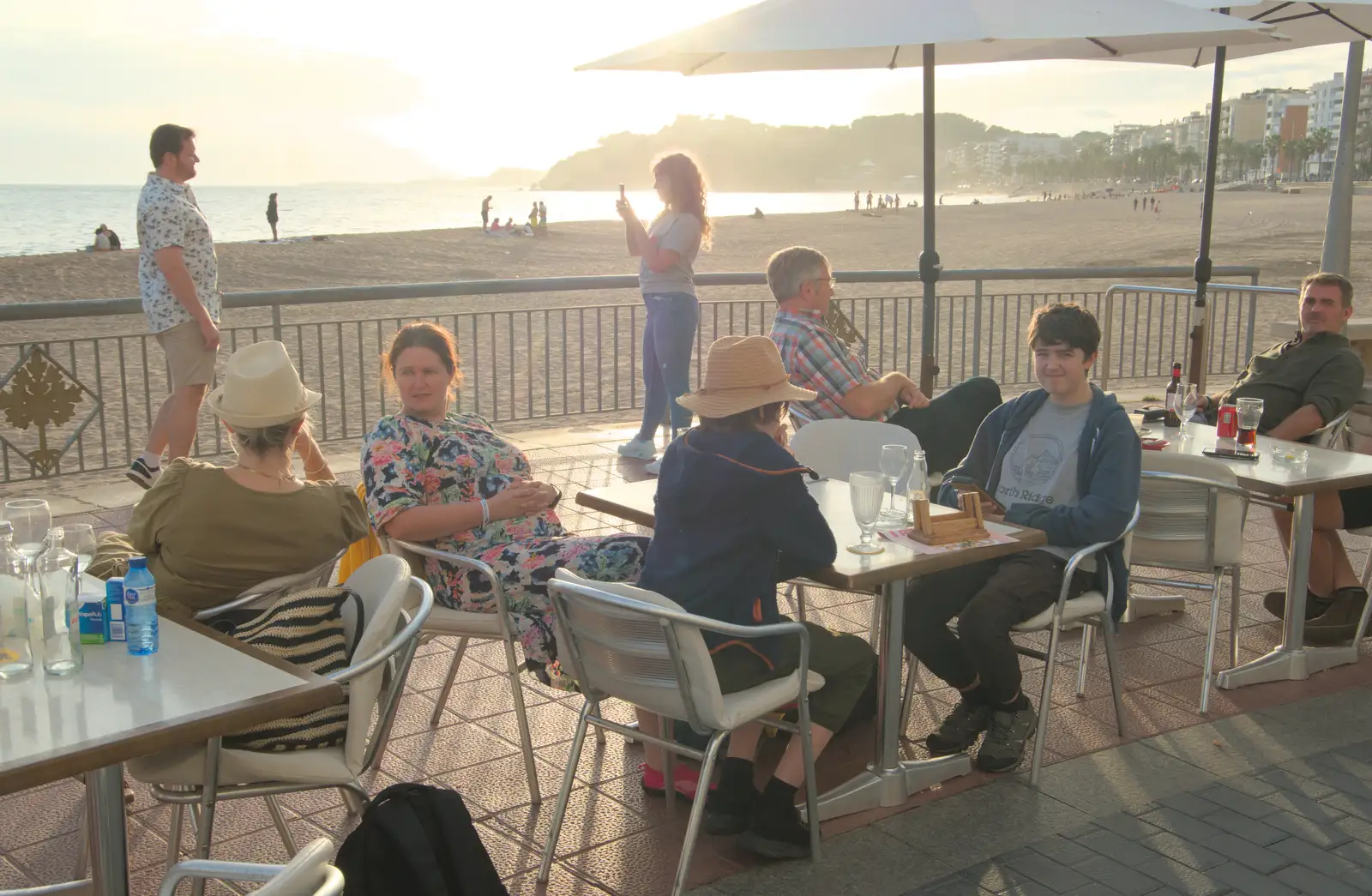 Our beach-front café spot at Maxim, from Halloween and Flamenco Guitar, Lloret de Mar, Catalunya, Spain - 31st October 2024