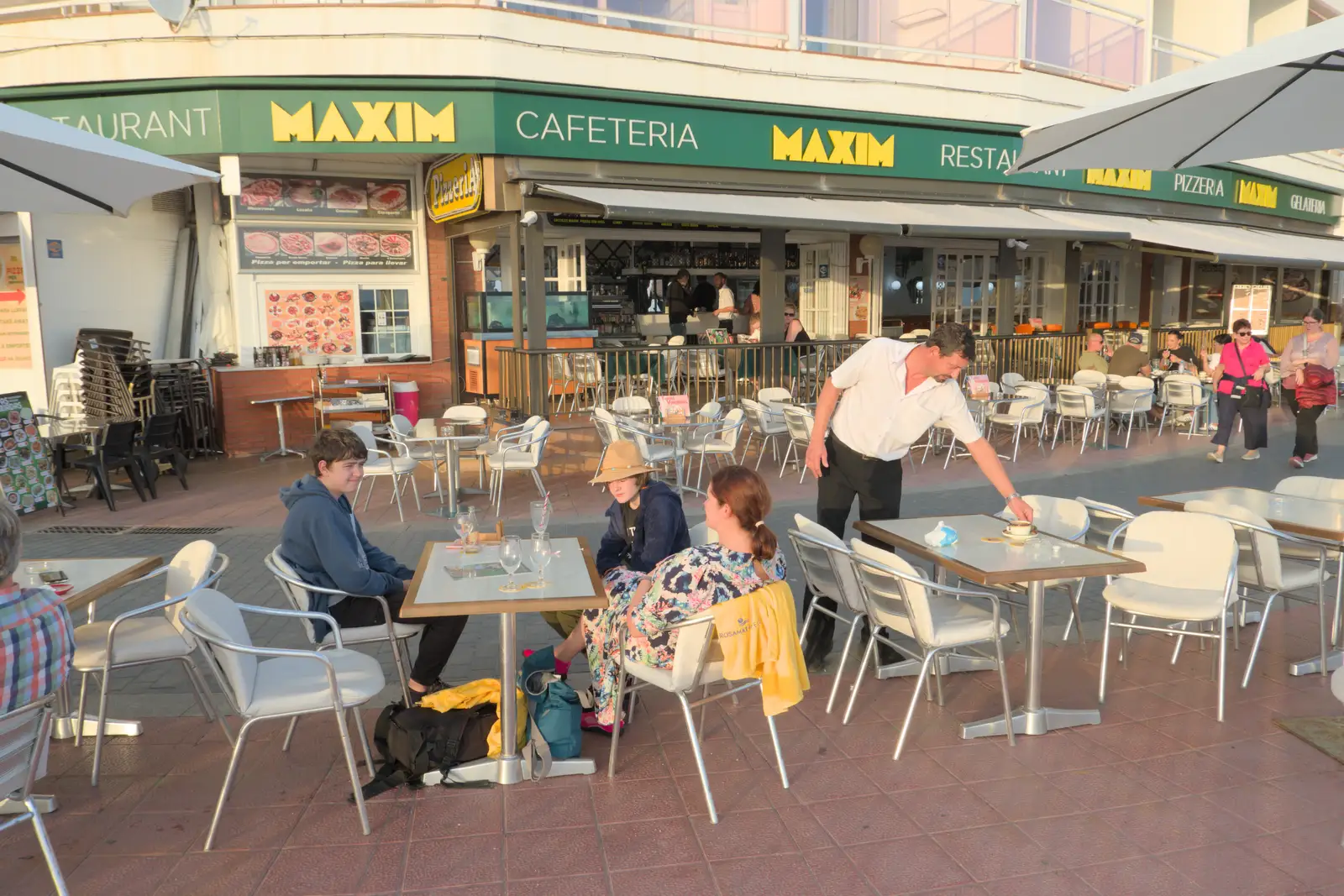 Outside the Restaurant Maxim, from Halloween and Flamenco Guitar, Lloret de Mar, Catalunya, Spain - 31st October 2024