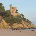 The bay of Sa Caleta and the Castell Lloret, Halloween and Flamenco Guitar, Lloret de Mar, Catalunya, Spain - 31st October 2024