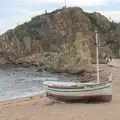 A boat in front of the rock we'd just climbed, Blanes, and the Castanyada Festival, Lloret de Mar, Catalunya - 1st November 2024