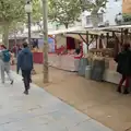 Isobel and Fred roam around the food stalls, Blanes, and the Castanyada Festival, Lloret de Mar, Catalunya - 1st November 2024