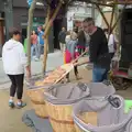 Baked loaves are tipped off a wooden peel, Blanes, and the Castanyada Festival, Lloret de Mar, Catalunya - 1st November 2024