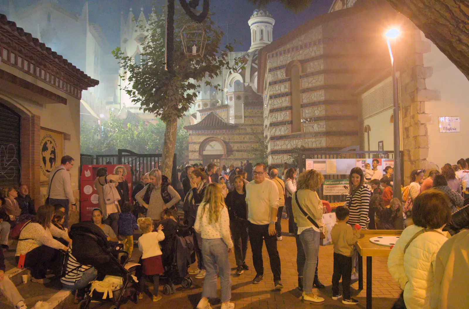 There are more activites outside in the square, from Blanes, and the Castanyada Festival, Lloret de Mar, Catalunya - 1st November 2024