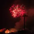 More impressive fireworks over Frank Davey, Remembrance Sunday with the GSB, Brome and Botesdale, Suffolk - 10th November 2024