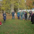 A group of relatives and friends , Remembrance Sunday with the GSB, Brome and Botesdale, Suffolk - 10th November 2024