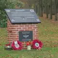 The memorial is quiet again, Remembrance Sunday with the GSB, Brome and Botesdale, Suffolk - 10th November 2024