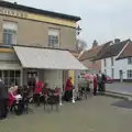 We assemble by the war memorial, Remembrance Sunday with the GSB, Brome and Botesdale, Suffolk - 10th November 2024