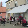 The band outside the Chilvers building, Remembrance Sunday with the GSB, Brome and Botesdale, Suffolk - 10th November 2024