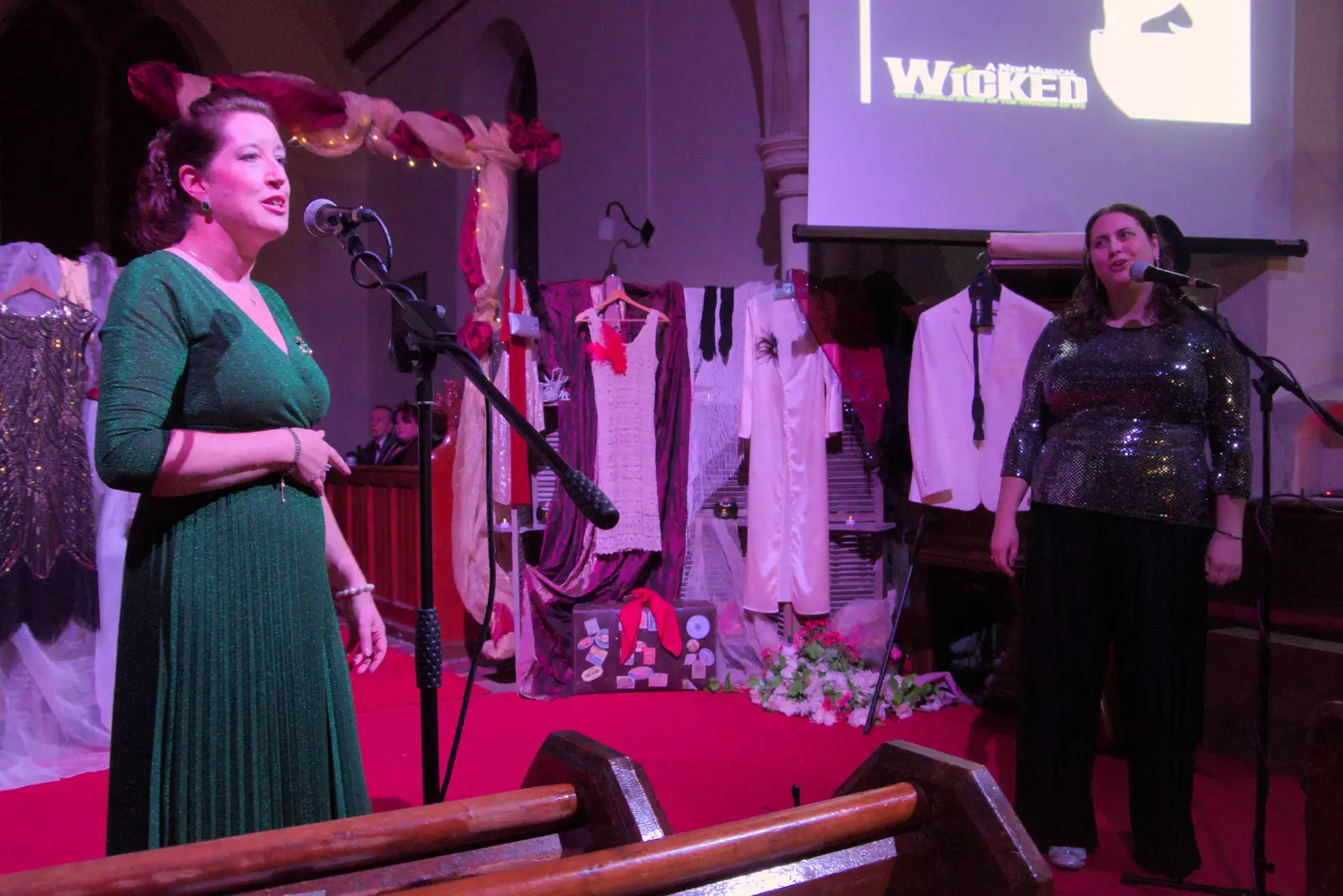 Suzanne does a number from Wicked, from Palgrave Players do Cabaret, St. Peter's Church, Palgrave - 16th November 2024