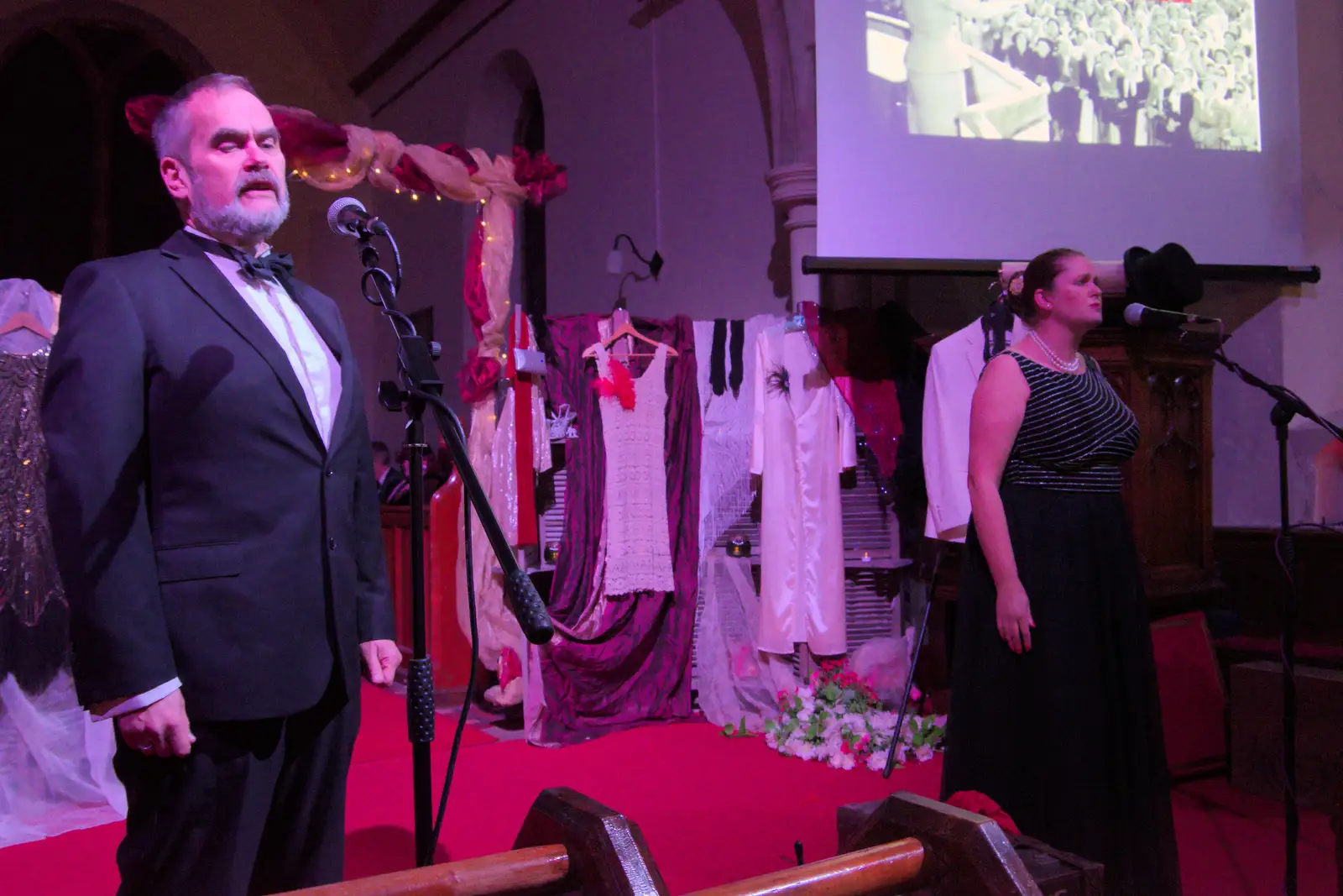 Doug and Isobel sing Another Suitcase from Evita, from Palgrave Players do Cabaret, St. Peter's Church, Palgrave - 16th November 2024