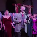 George and the ensemble fo Rocking the Boat, Palgrave Players do Cabaret, St. Peter's Church, Palgrave - 16th November 2024