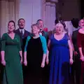 The ensemble choir, Palgrave Players do Cabaret, St. Peter's Church, Palgrave - 16th November 2024