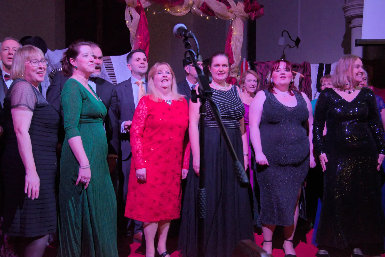 Isobel in the choir, from Palgrave Players do Cabaret, St. Peter's Church, Palgrave - 16th November 2024