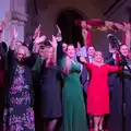 The first half finishes with a big tune, Palgrave Players do Cabaret, St. Peter's Church, Palgrave - 16th November 2024