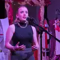 Holly on vocals, Palgrave Players do Cabaret, St. Peter's Church, Palgrave - 16th November 2024