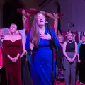 Sabrina brings the performance towards an end, Palgrave Players do Cabaret, St. Peter's Church, Palgrave - 16th November 2024