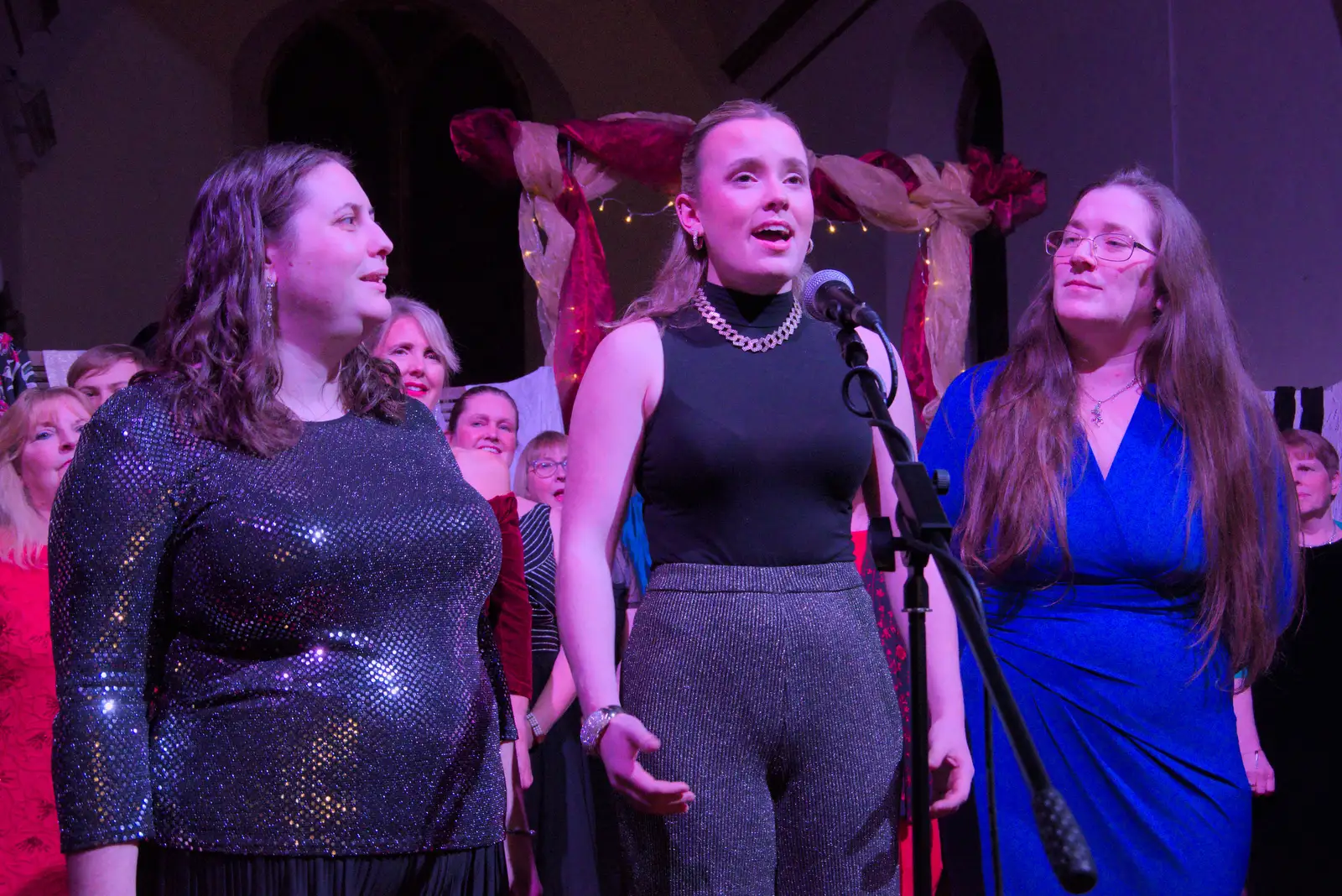 Holly on vocals again, from Palgrave Players do Cabaret, St. Peter's Church, Palgrave - 16th November 2024