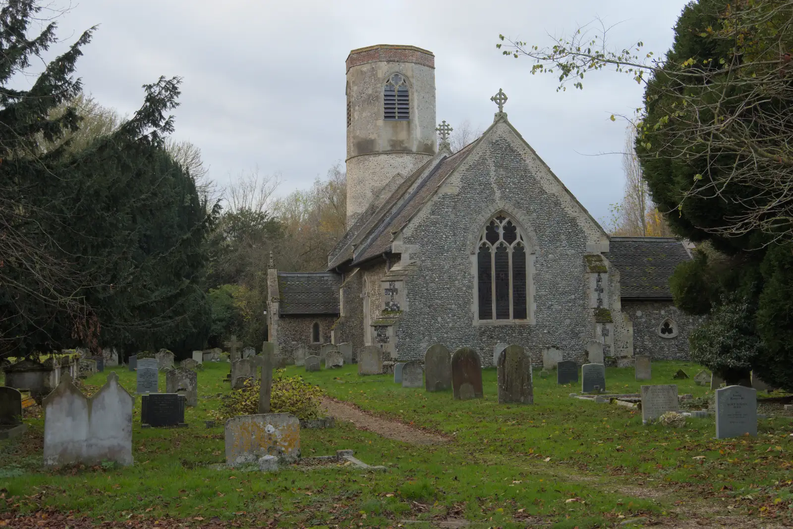 All Saints Church in Stuston, from A Pub Walk to Ampersand, Diss, Norfolk - 17th November 2024