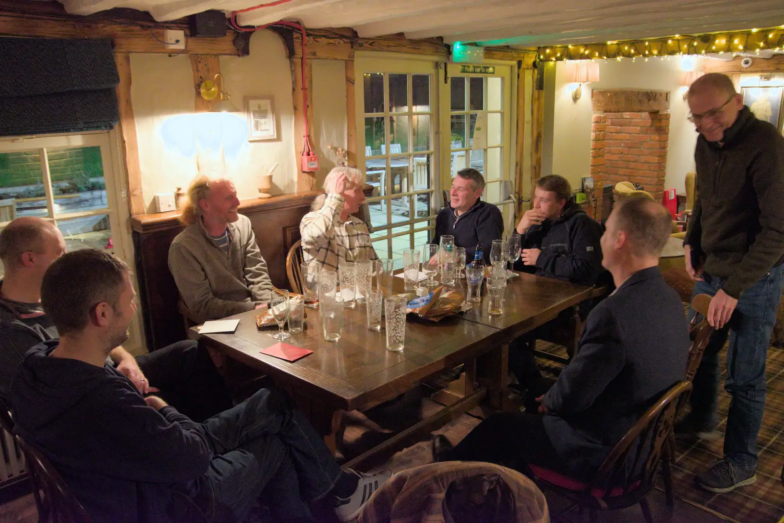 The Lads in the Trowel and Hammer, from The Lads on Tour and the BSCC at the Red Lion, Needham - 30th November 2024