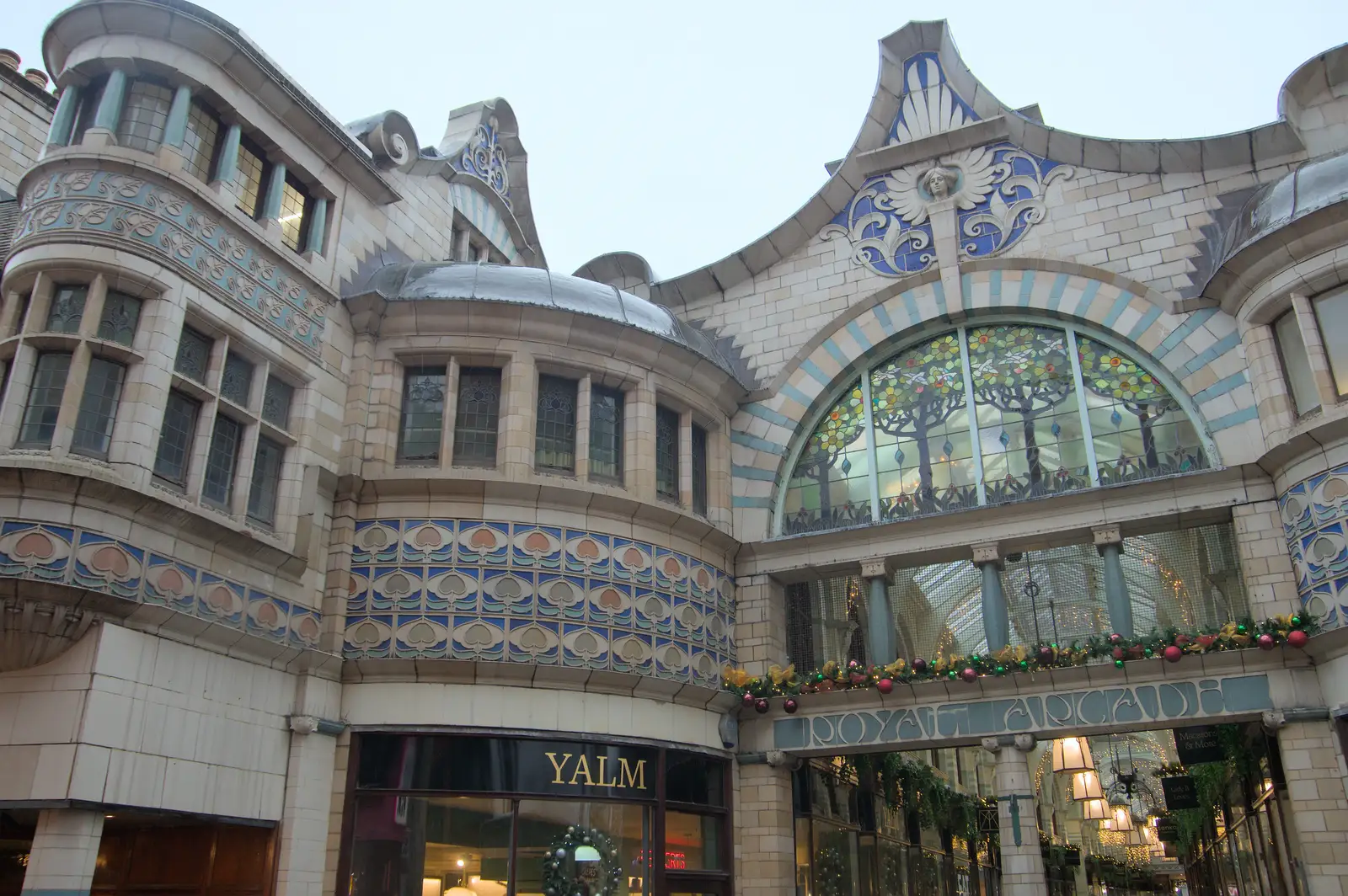 The Art Nouveau splendor of the Royal Arcade, from Christmas Shopping in Norwich, Norfolk - 8th December