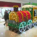 A very sparkly train in Castle Mall, Another Christmas Shopping Day, Norwich, Norfolk - 14th December 2024