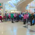 One of those pop-up choirs sings in Castle Mall, Another Christmas Shopping Day, Norwich, Norfolk - 14th December 2024