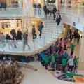 The choir points to a partridge in a pear tree, Another Christmas Shopping Day, Norwich, Norfolk - 14th December 2024