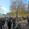 It's busy on Gaol Hill in Norwich, Another Christmas Shopping Day, Norwich, Norfolk - 14th December 2024