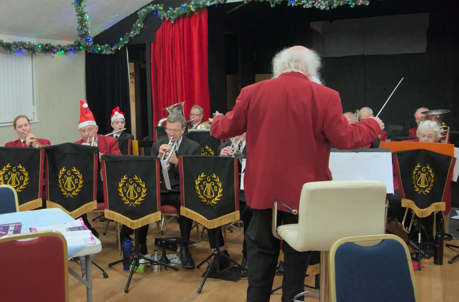 Nosher on second cornet, from A Weekend of Music with the GSB, Gislingham and Thornham - 15th December 2024