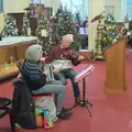 Some music from a squeezebox and fiddle duo, The Stowmarket Christmas Tree Festival and the GSB at Mellis - 20th December 2024