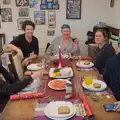 The famberly around the table for Christmas , Christmas at Da Gorls, Monkstown Farm, Dublin - 25th December 2024